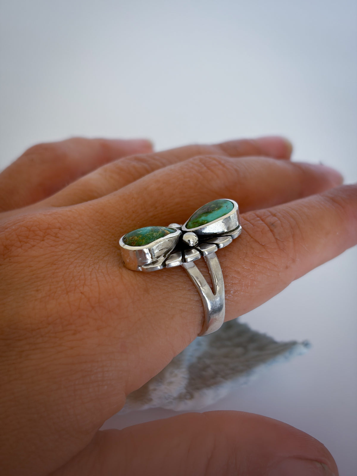 Fleur Ring | Sonoran Gold Turquoise | Size 7.5