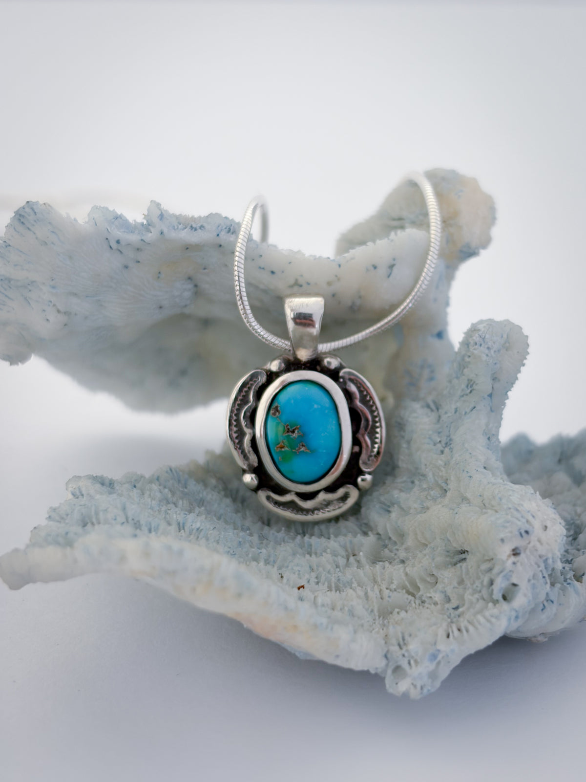 Encompass Necklace | Blue Sonoran Gold Turquoise