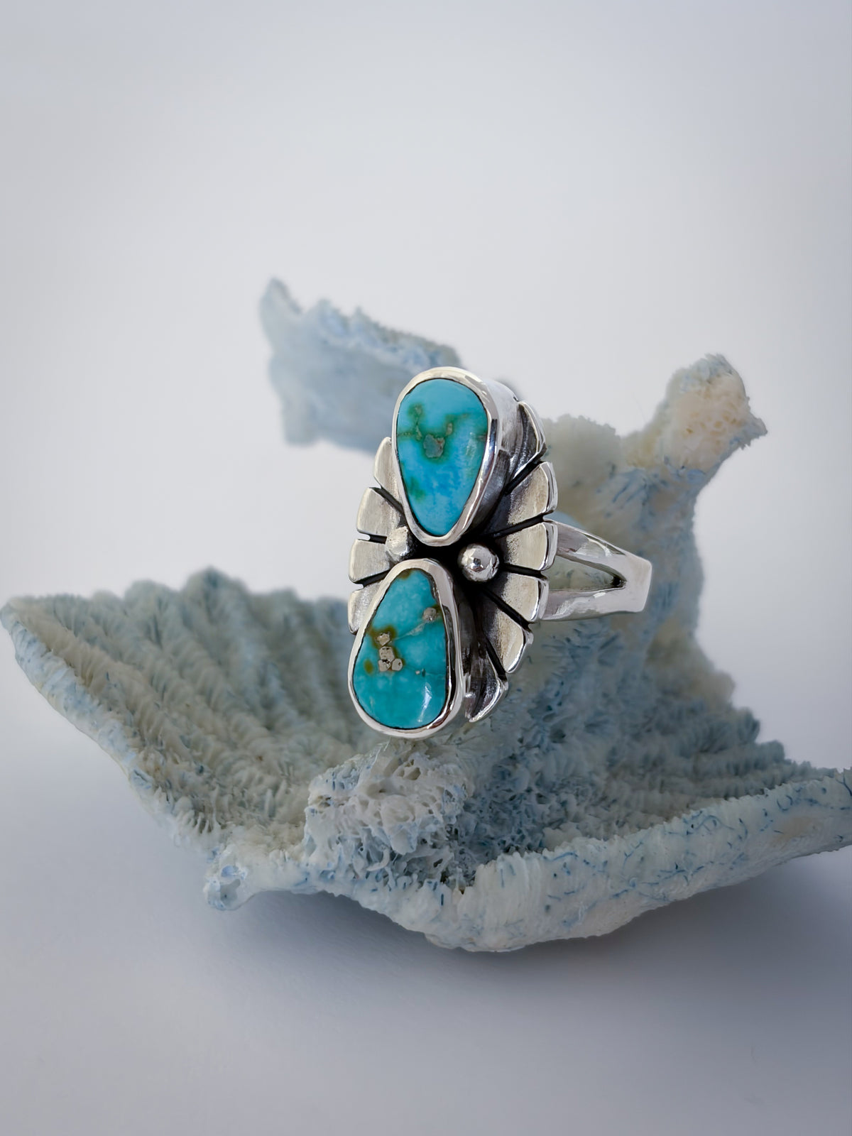 Fleur Ring | Sonoran Gold Turquoise | Size 8