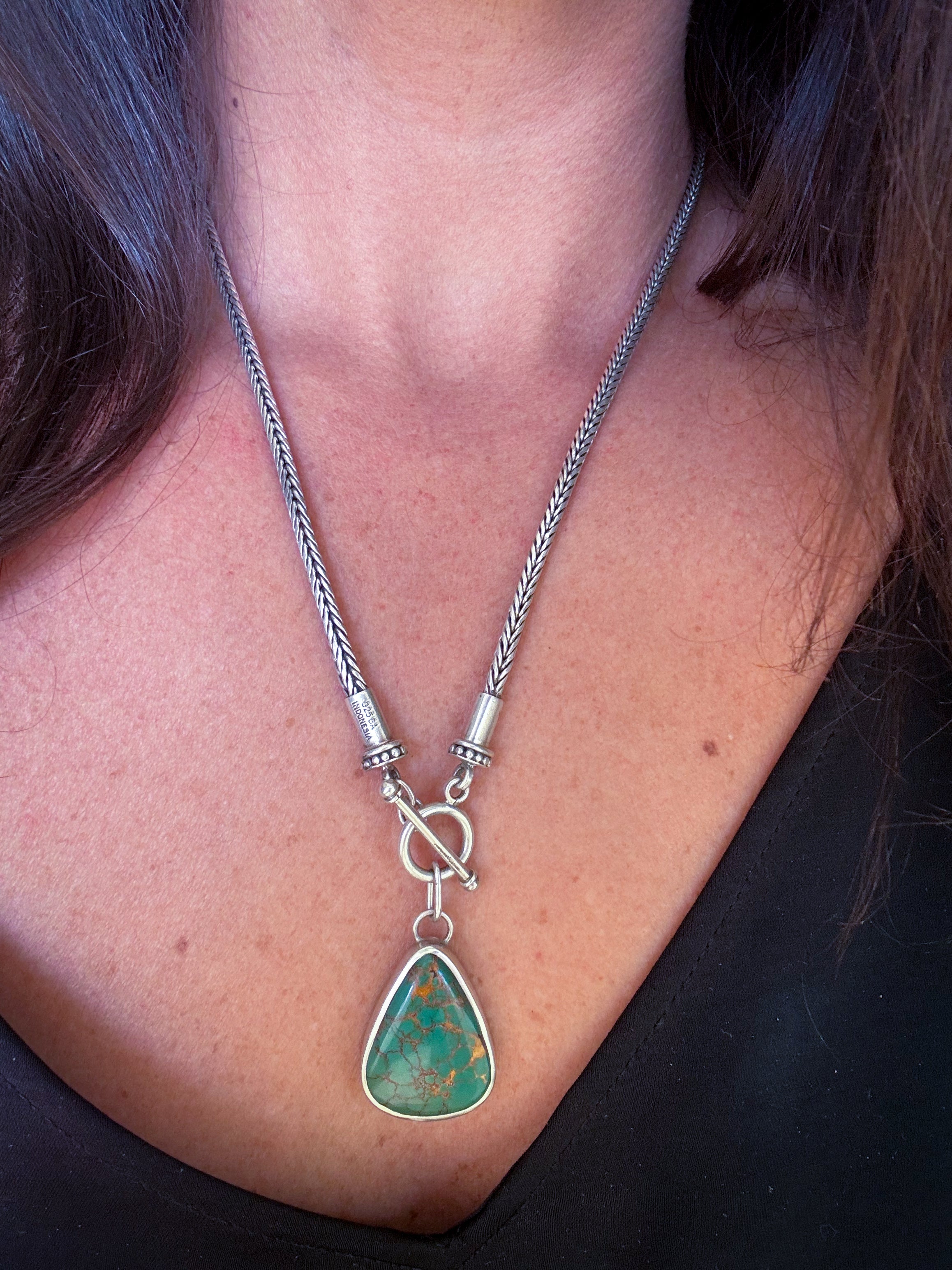 Royston Turquoise Toggle Chain Necklace