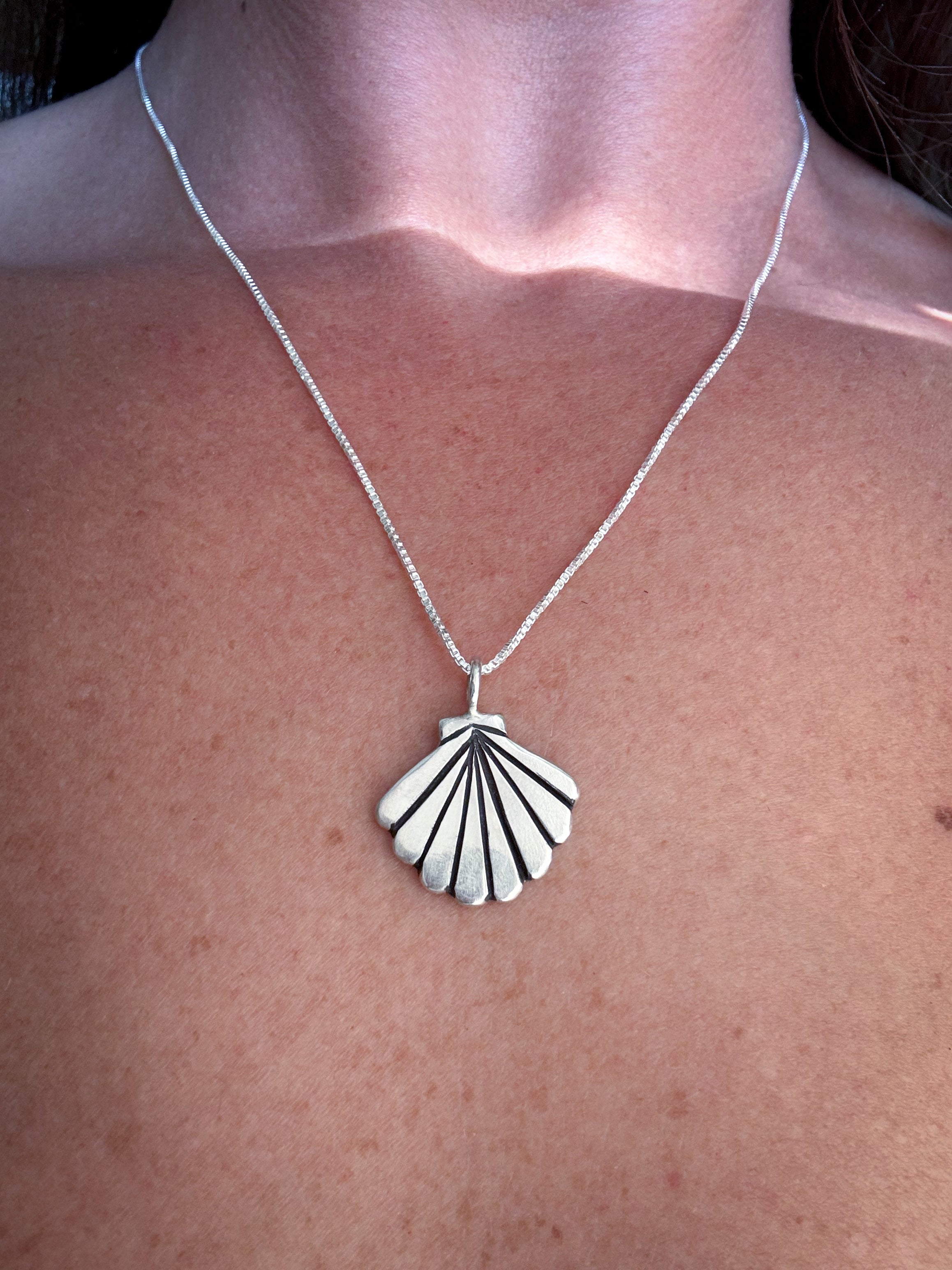 Seashell Sterling Silver Necklace