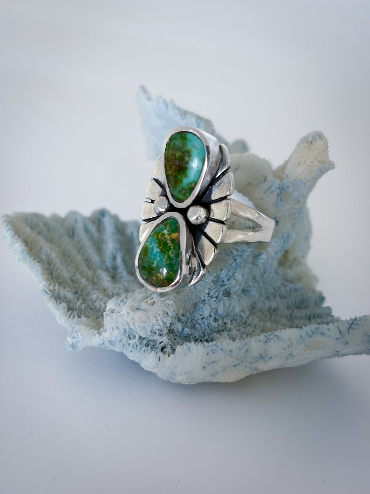 Fleur Ring | Sonoran Gold Turquoise | Size 7.5