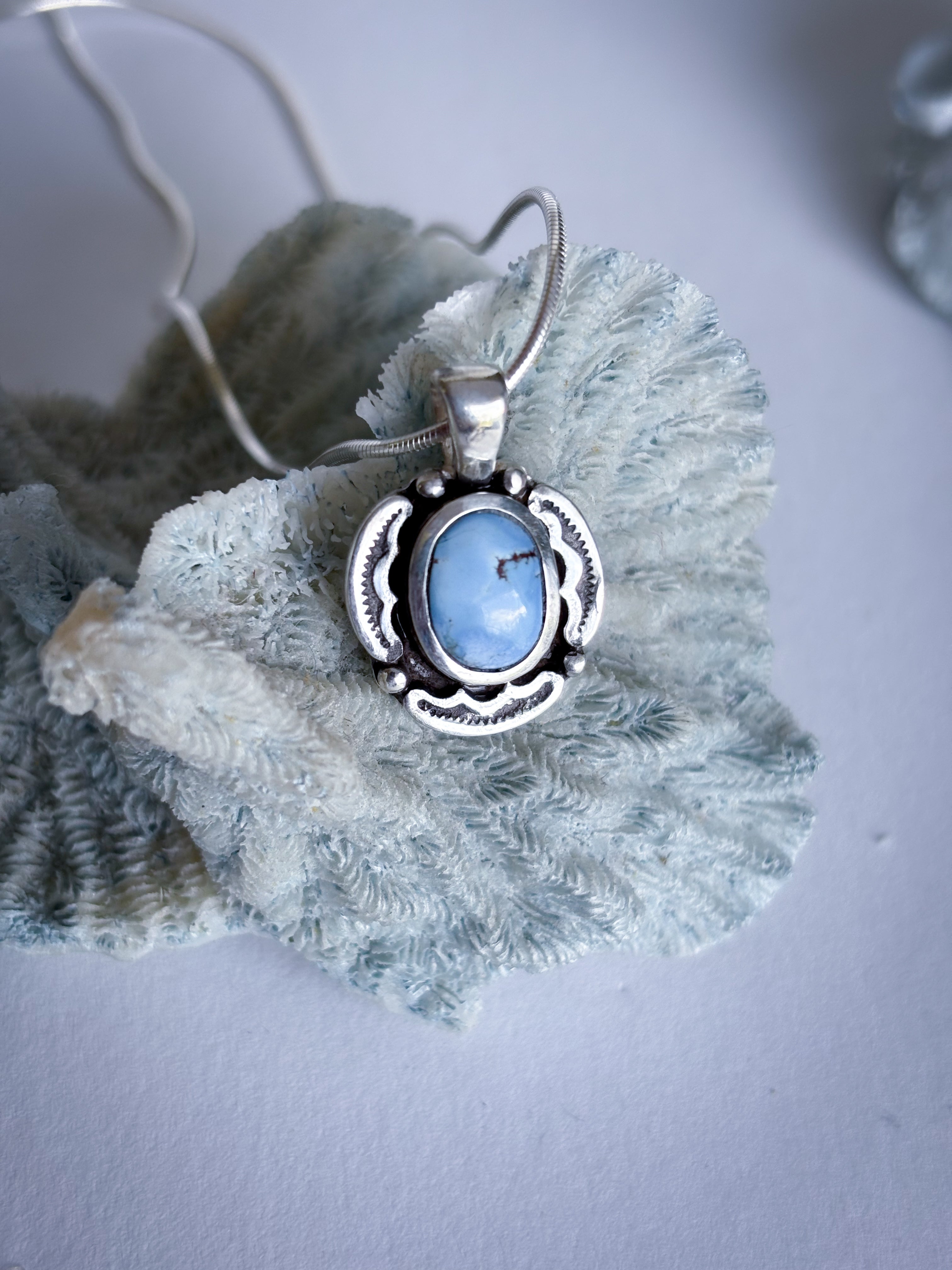 Encompass Necklace | Golden Hills Turquoise & Sterling Silver
