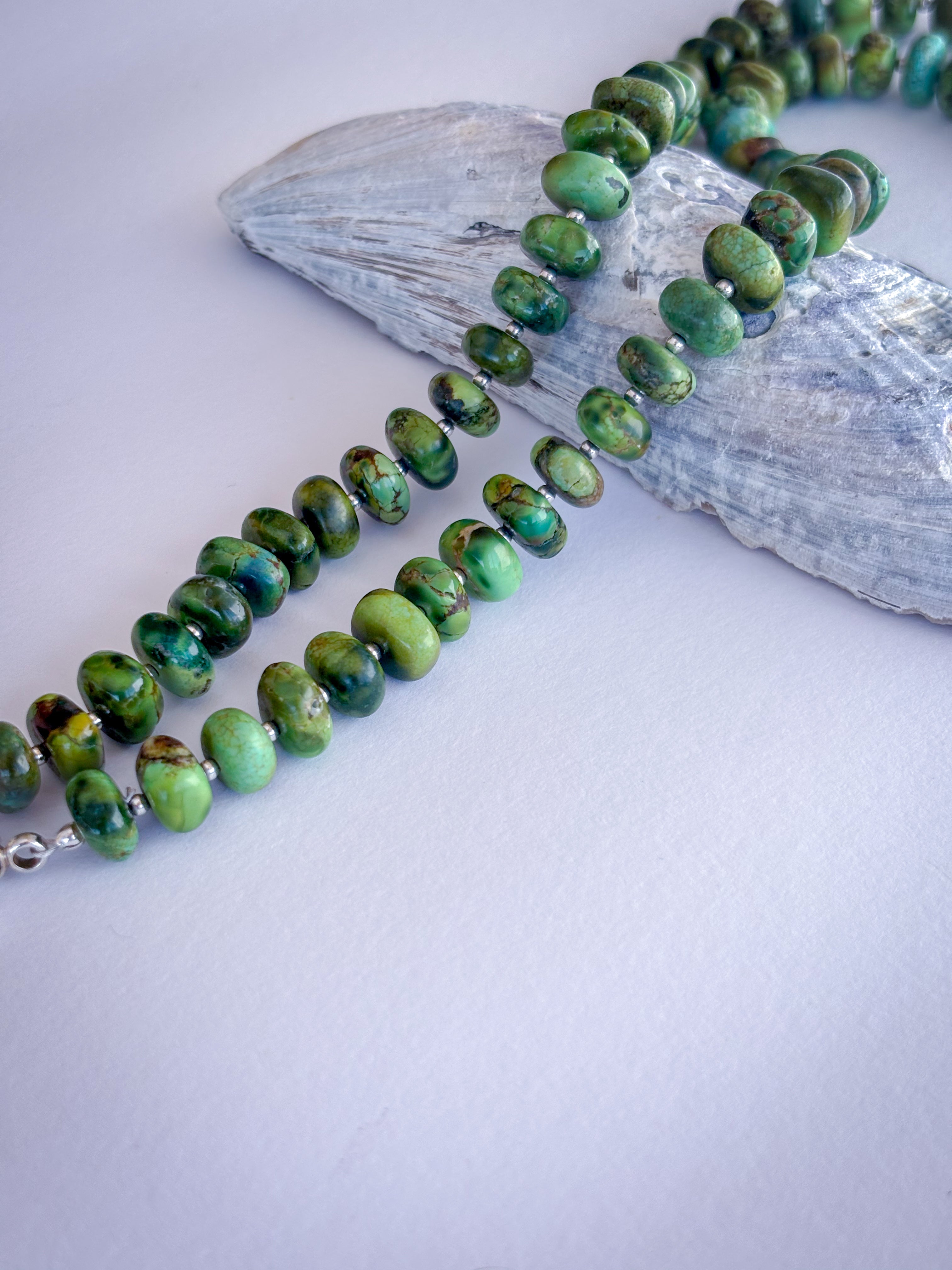 Turquoise Beaded Toggle Necklace