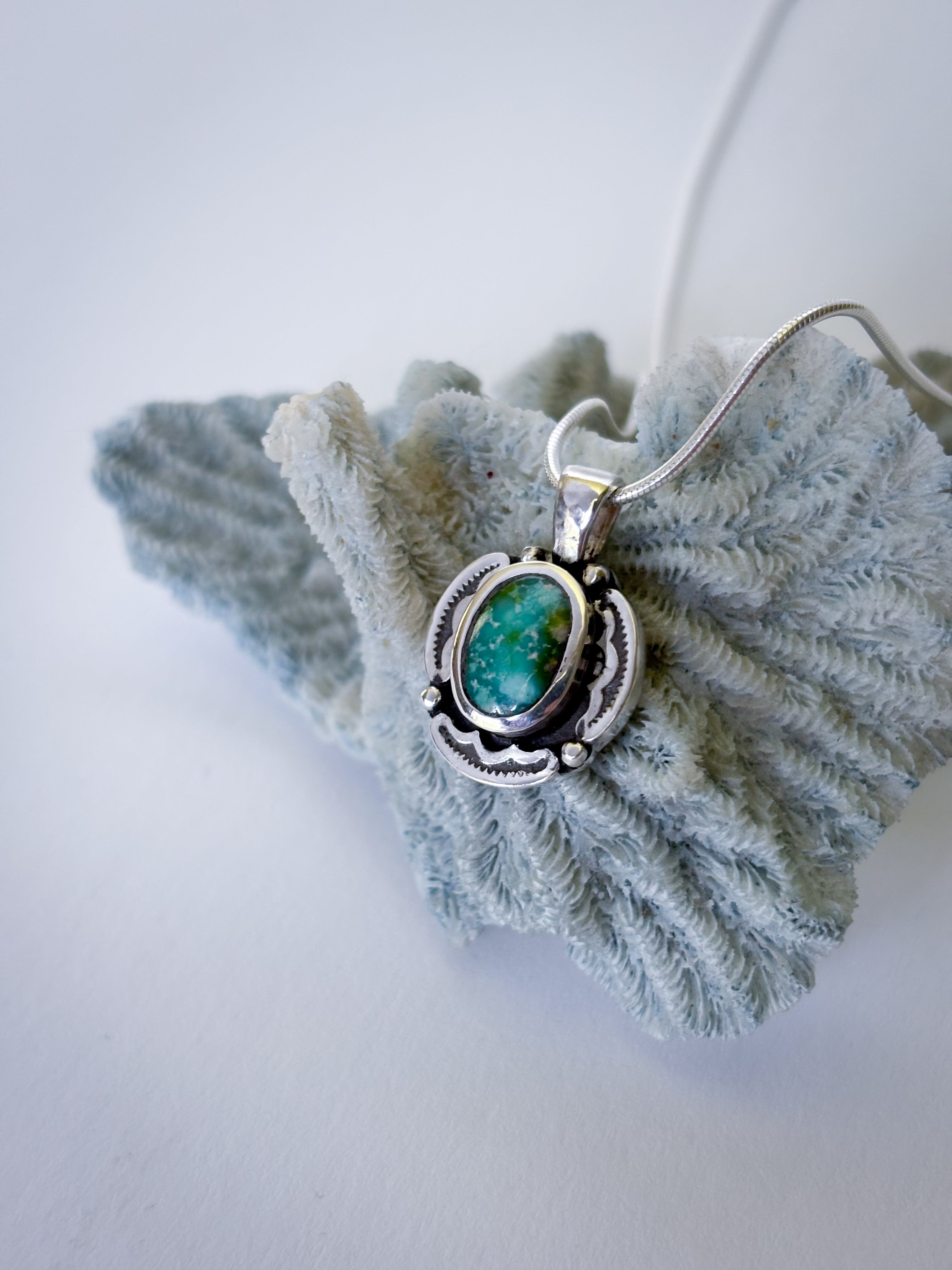Encompass Necklace | Sonoran Gold Turquoise & Sterling Silver