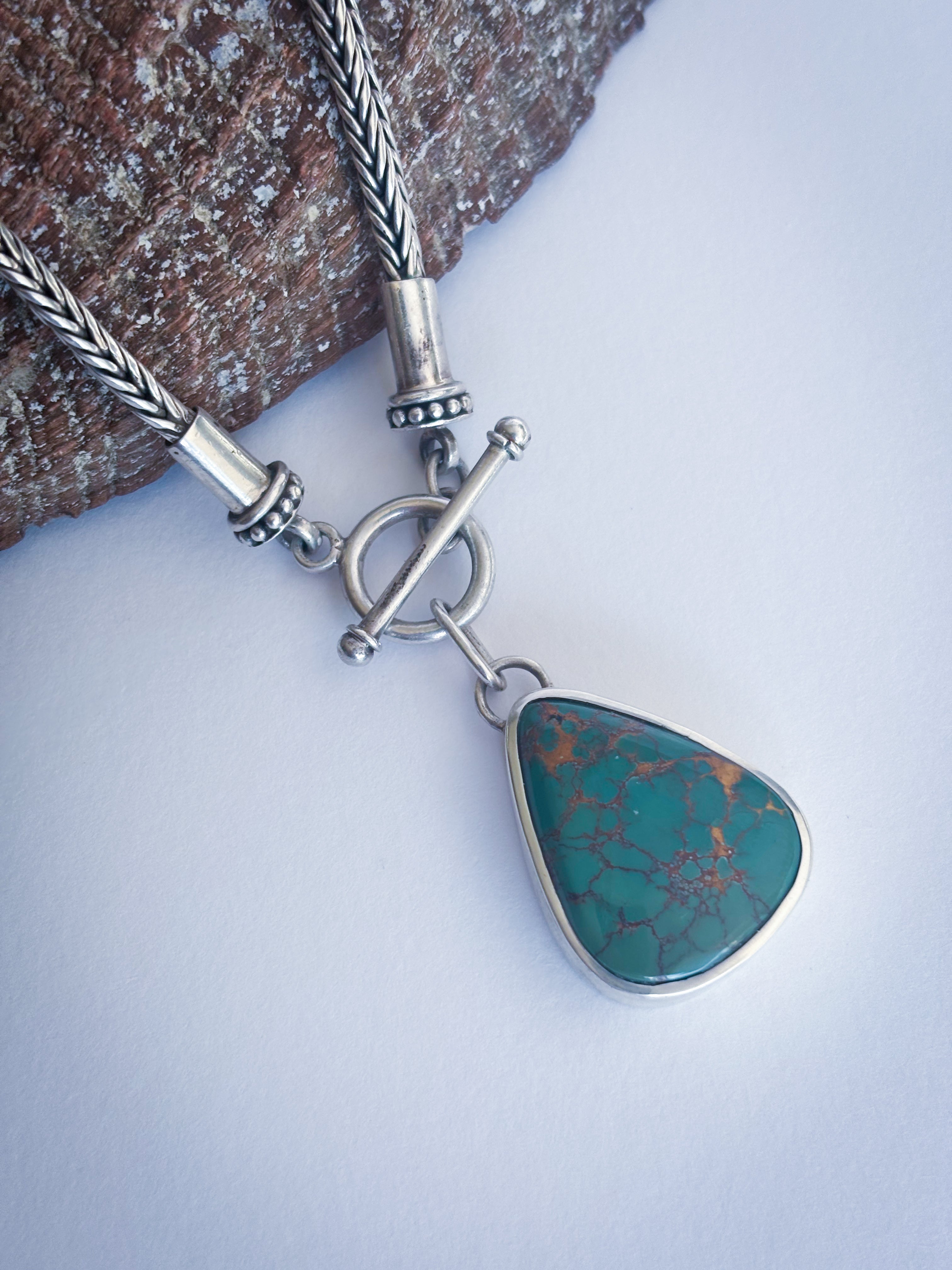 Royston Turquoise Toggle Chain Necklace