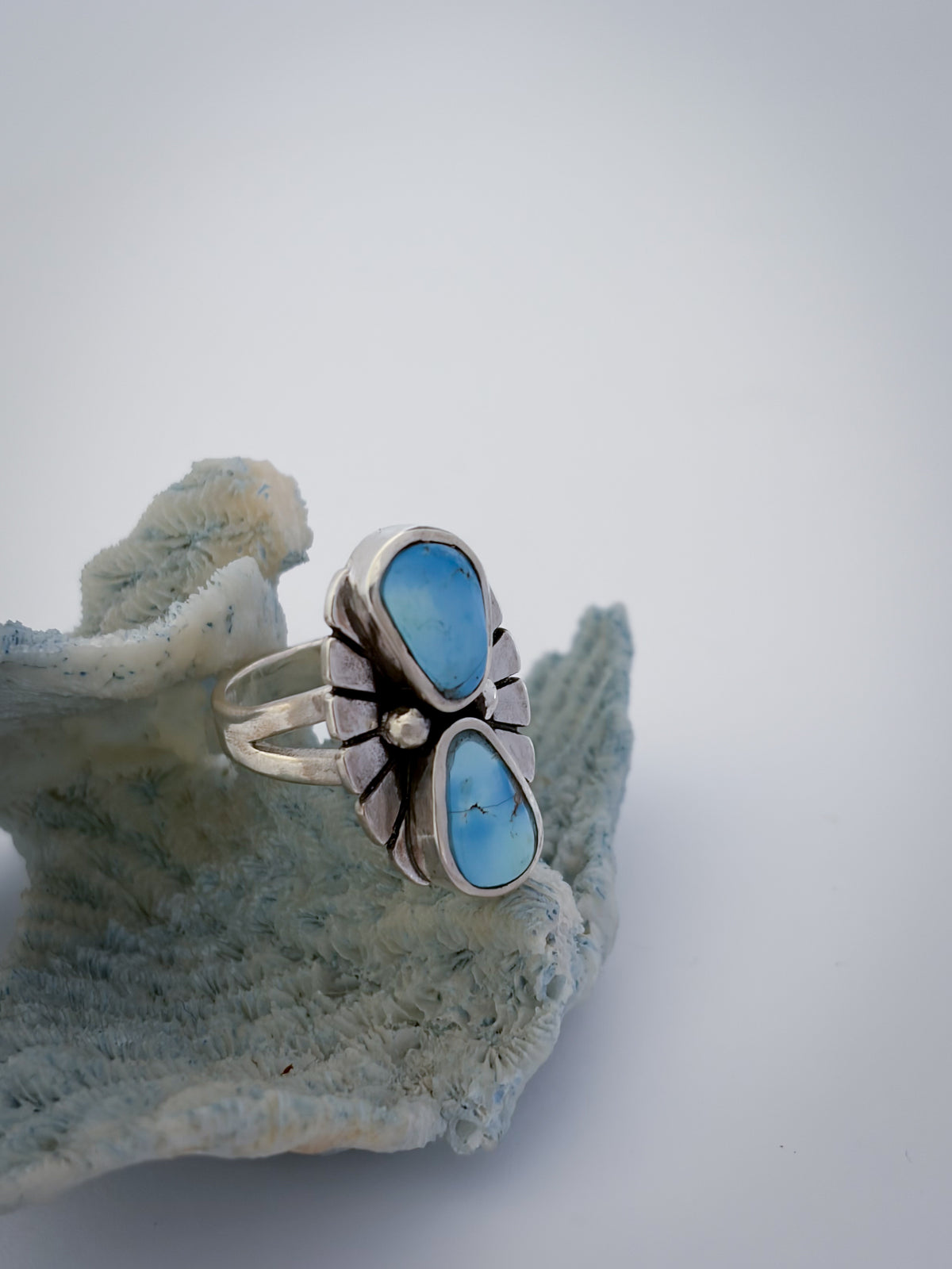 Fleur Ring | Golden Hills Lavender Turquoise | Size 7
