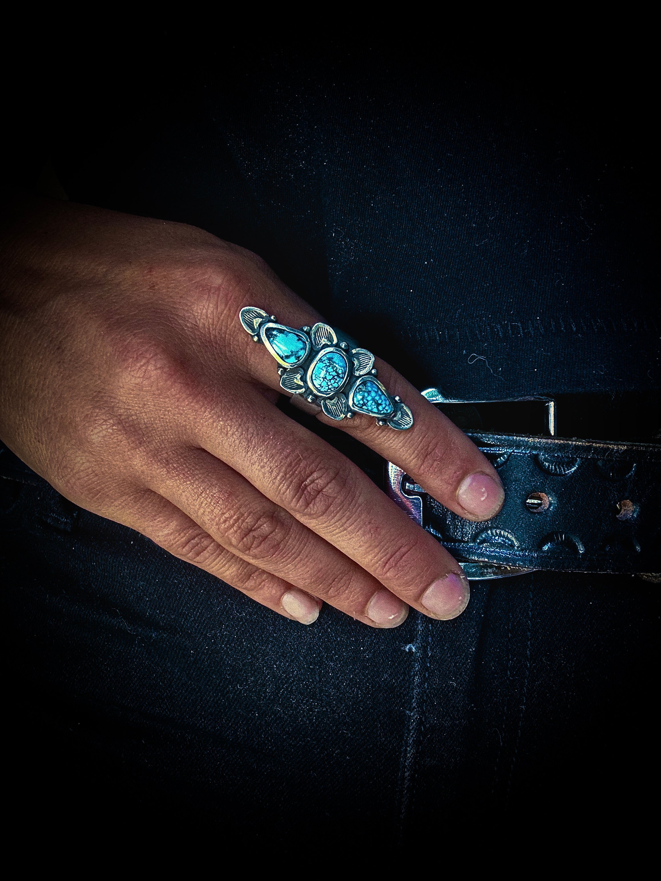 Ful Bloom Turquoise Sterling Silver Ring
